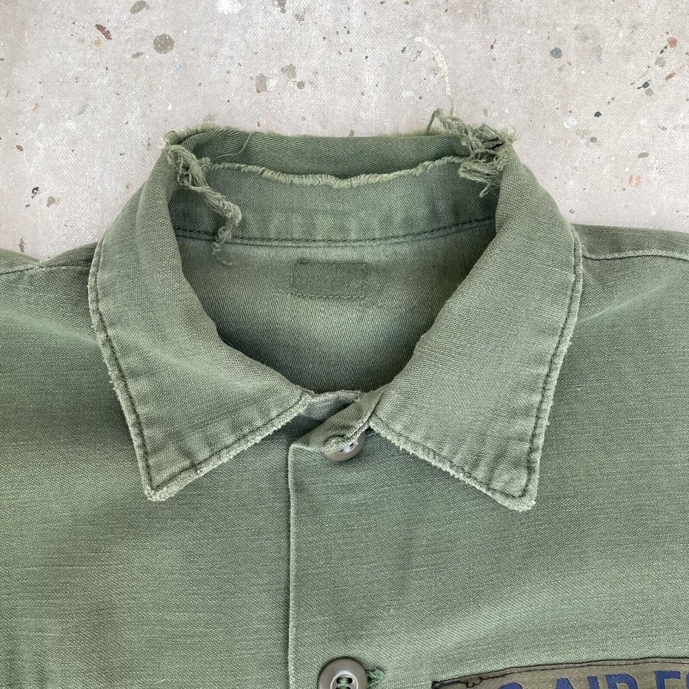 Vintage Vietnam War Era 270th E.I. Squadron USAF Poplin Field Shirt Named Size M - Picture 4 of 4